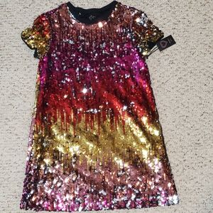 Colorful sequin dress